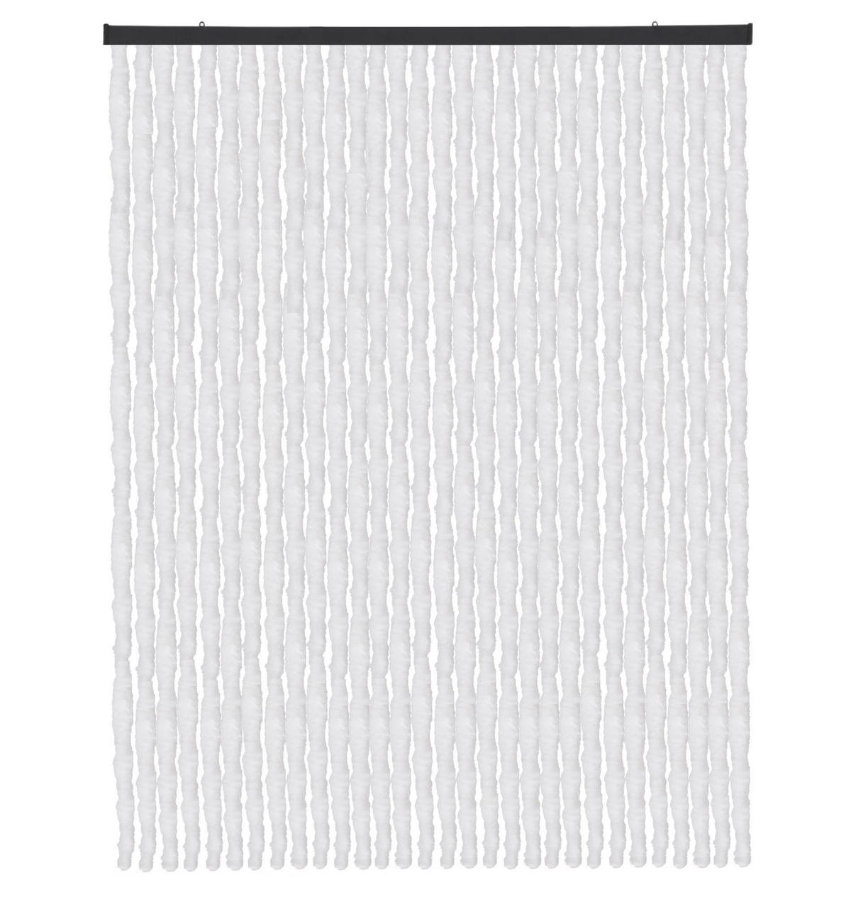 FLAUSCHVORHANG (120x220 cm) Türvorhang in "Weiß" - Weiß, Kunststoff (120/2/220cm) - Arsvita
