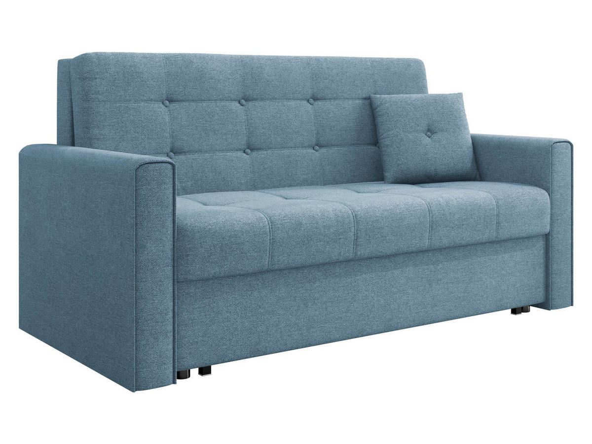 SCHLAFSOFA Viva Lux III - Blau, Holz/Textil (153/85/98cm) - MIRJAN24