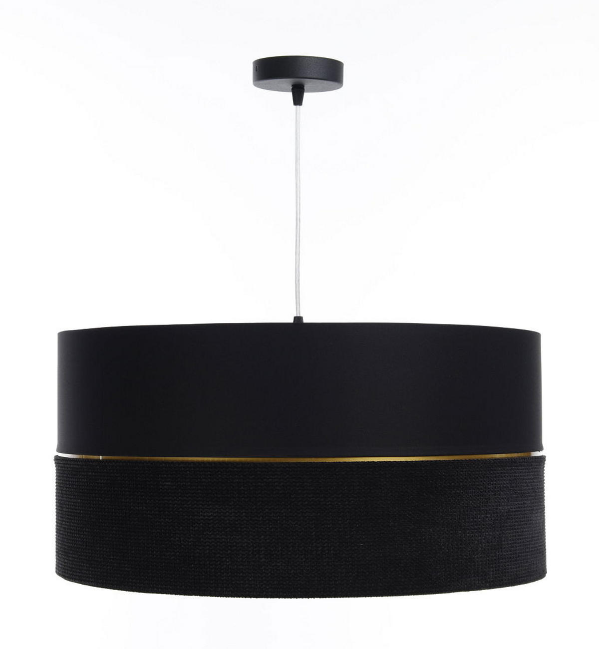 HÄNGELEUCHTE Gold 40/20 cm - Goldfarben/Schwarz, Kunststoff (40/0.6/20cm) - ONZENO