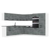 KÜCHE L-Form Jane, , mit Arbeitsplatten, Glamour Wood - Grau, Holz (480/204/60cm) - B BELINI GROUP