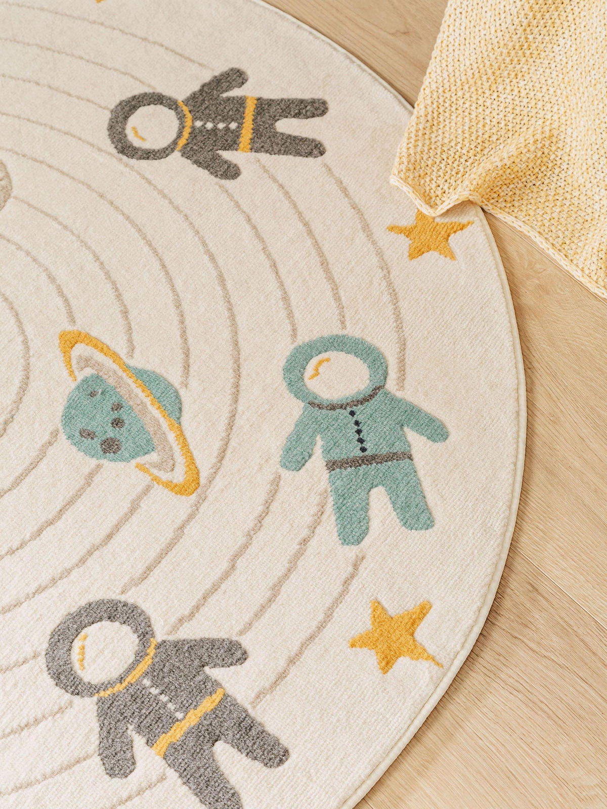 KINDERTEPPICH Apollo Cream ø 120 cm rund - Creme, Textil (120/120cm) - Lytte