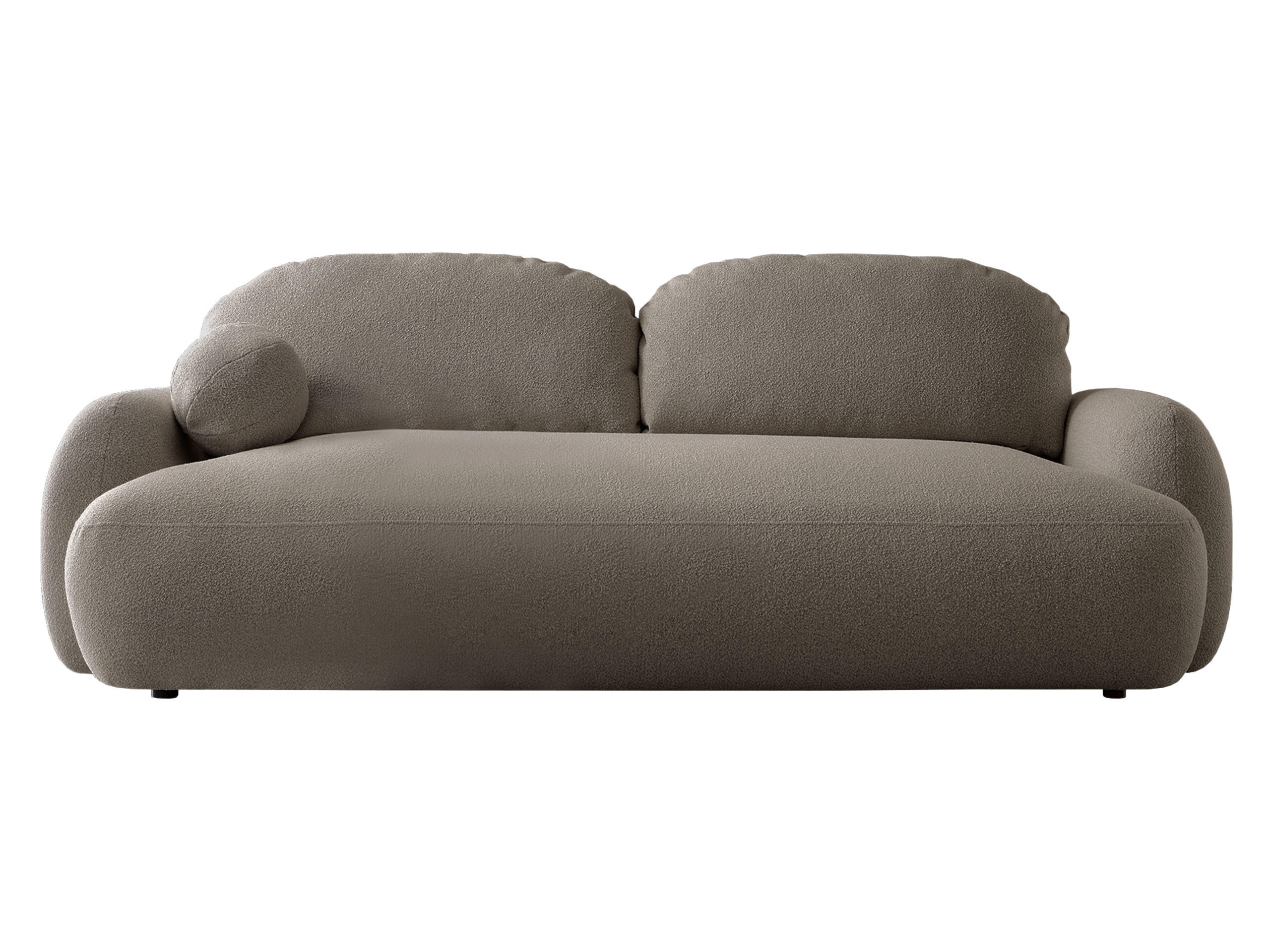 SCHLAFSOFA Mayo - Schwarz/Braun, Holzwerkstoff/Kunststoff (256/85/115cm) - MIRJAN24