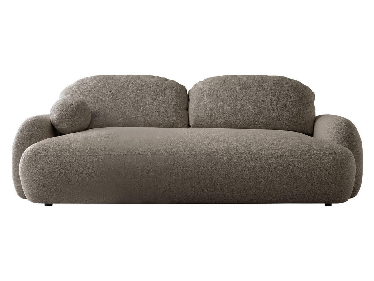 SCHLAFSOFA Mayo - Schwarz/Braun, Holzwerkstoff/Kunststoff (256/85/115cm) - MIRJAN24
