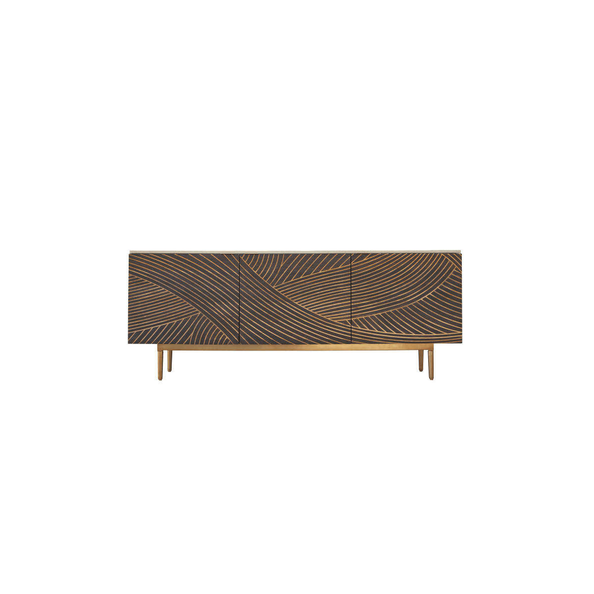 SIDEBOARD Bilal Braun aus Mango - Braun, Holz (180/70/50cm) - Tikamoon
