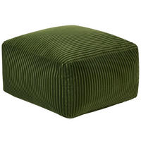 POUF Mukki 50/50/30 cm - Grün, Textil (50/30/50cm) - Beliani