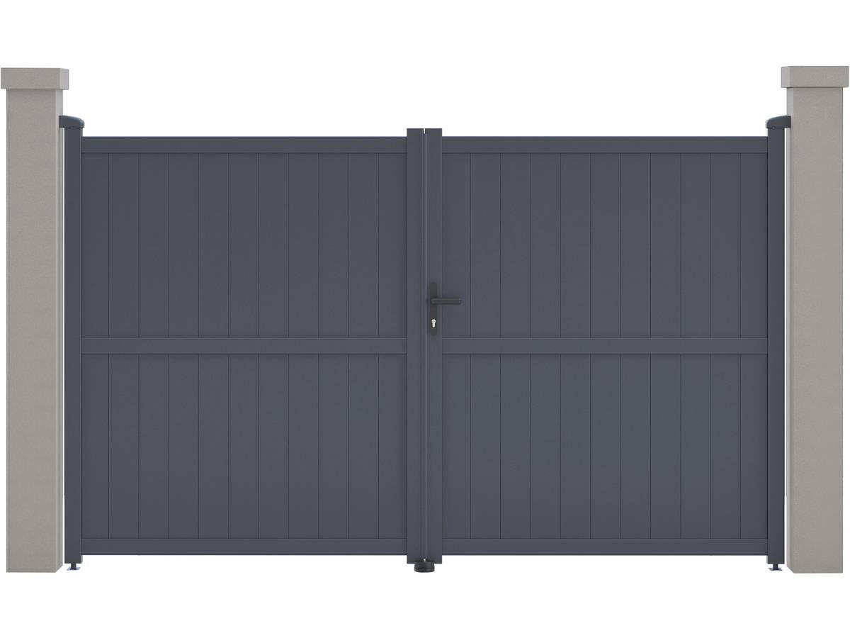 TOR maurice Grau - Grau, Metall (2/180/299cm) - Habitat Garten