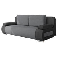 SCHLAFSOFA Emma - Hellgrau, Holz/Kunststoff (200/77/92cm) - MIRJAN24