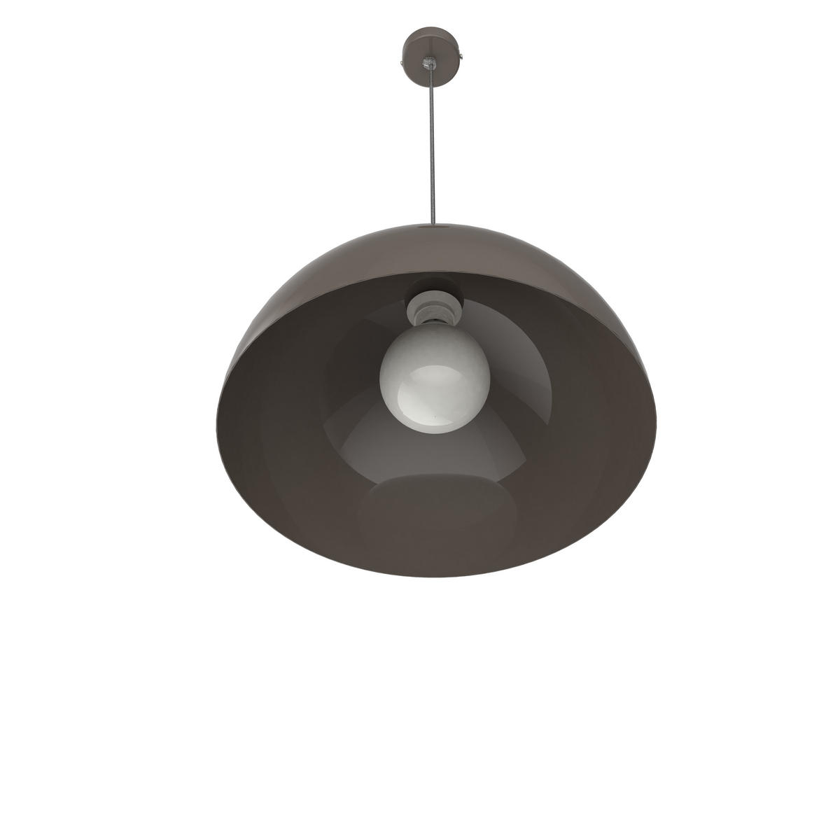 HÄNGELEUCHTE - Graubraun, Metall (40/40/20cm) - Lumicom