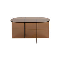 COUCHTISCH Linea Braun - Braun, Glas (80/60/40cm) - Zuiver