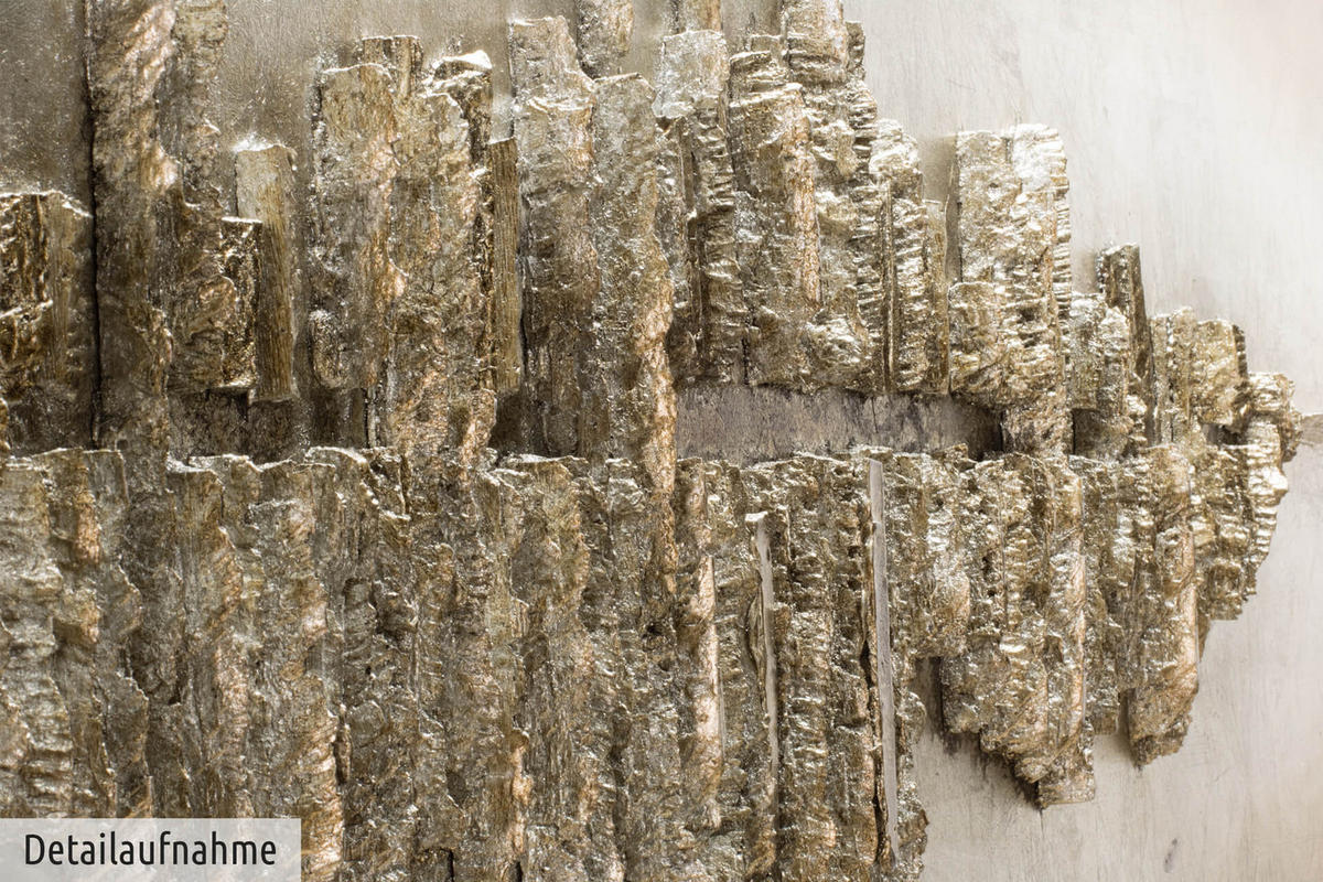 HOLZBILD Beige 144/44 cm - Beige/Braun, Holz (8.8/44cm) - KUNSTLOFT