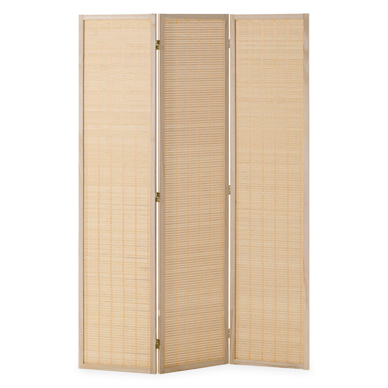 PARAVENT 120/170 cm Natur Holz Bambus - Braun, Naturmaterialien/Holz (120/170/2cm) - Homestyle4u
