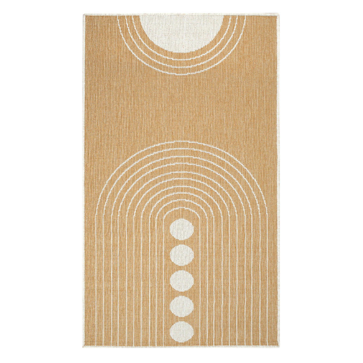 OUTDOOR-TEPPICH DuoRug 5739 Ockergelb 80x150 cm - Gelb, Textil (80/150cm) - carpet city