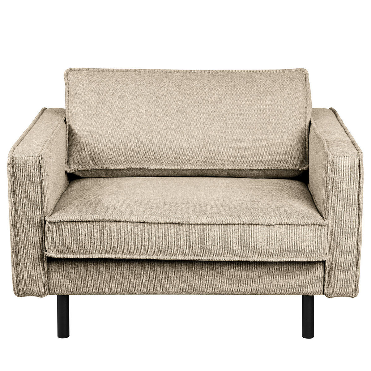 XL SESSEL - Beige/Schwarz, Wellpappe/Textil (117/81/96cm) - home24