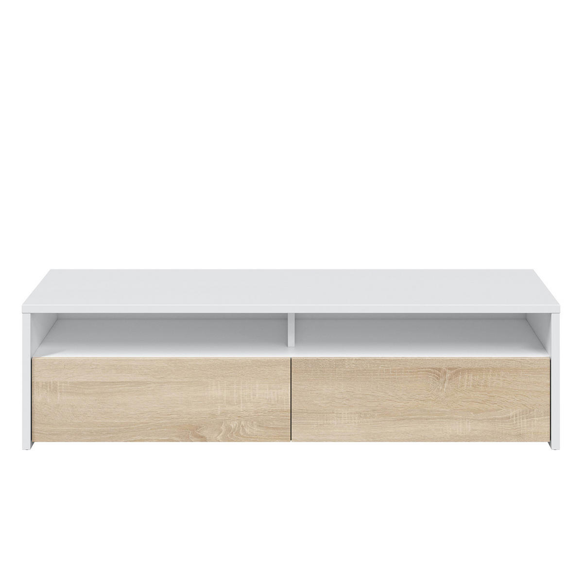 TV-ELEMENT Silva 2 Türen weiß - Weiß, Holzwerkstoff (130/35/40cm) - VS Venta-stock
