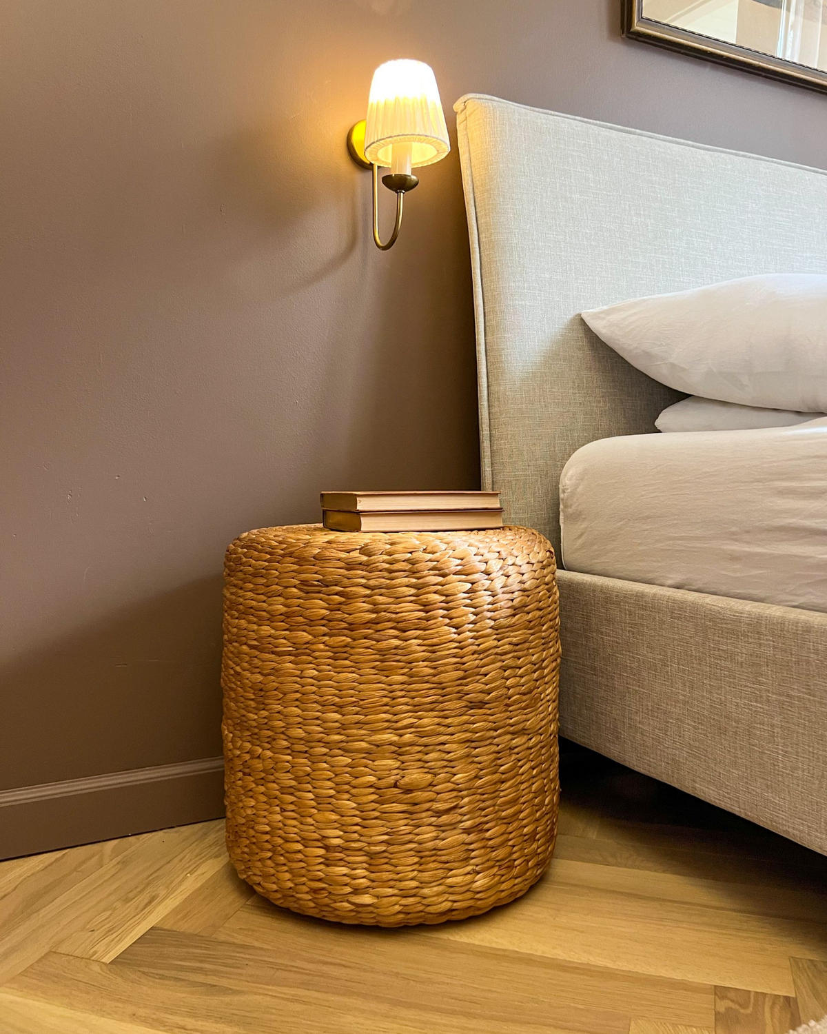 POUF Naturfarben Bichir - Naturfarben, Naturmaterialen (40/40/40cm) - Beliani
