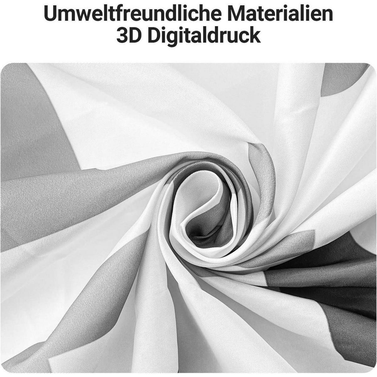 DUSCHVORHANG Block Muster 240 x 180 cm - Multicolor, Textil (240/180cm)