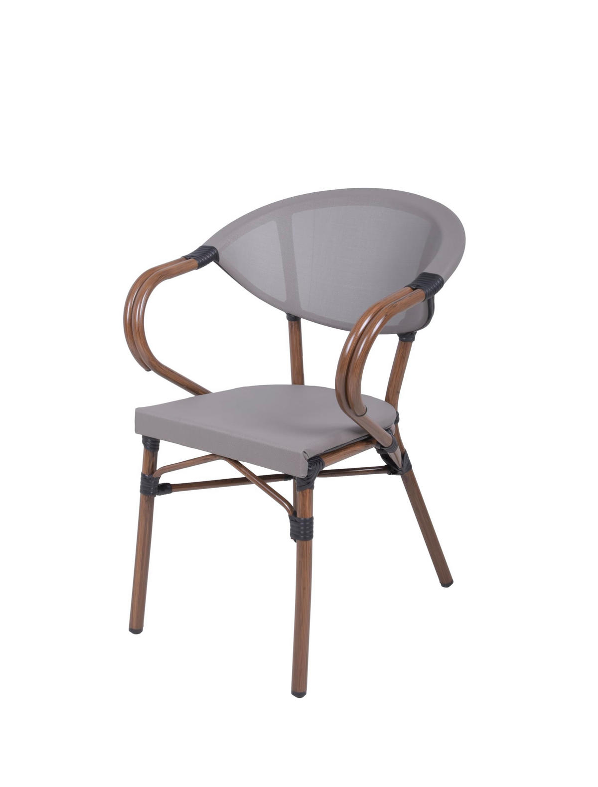 GARTENSTUHL 2er Set Sion Braun Stapelstuhl - Braun, Kunststoff (58/82/55cm) - DELUKE