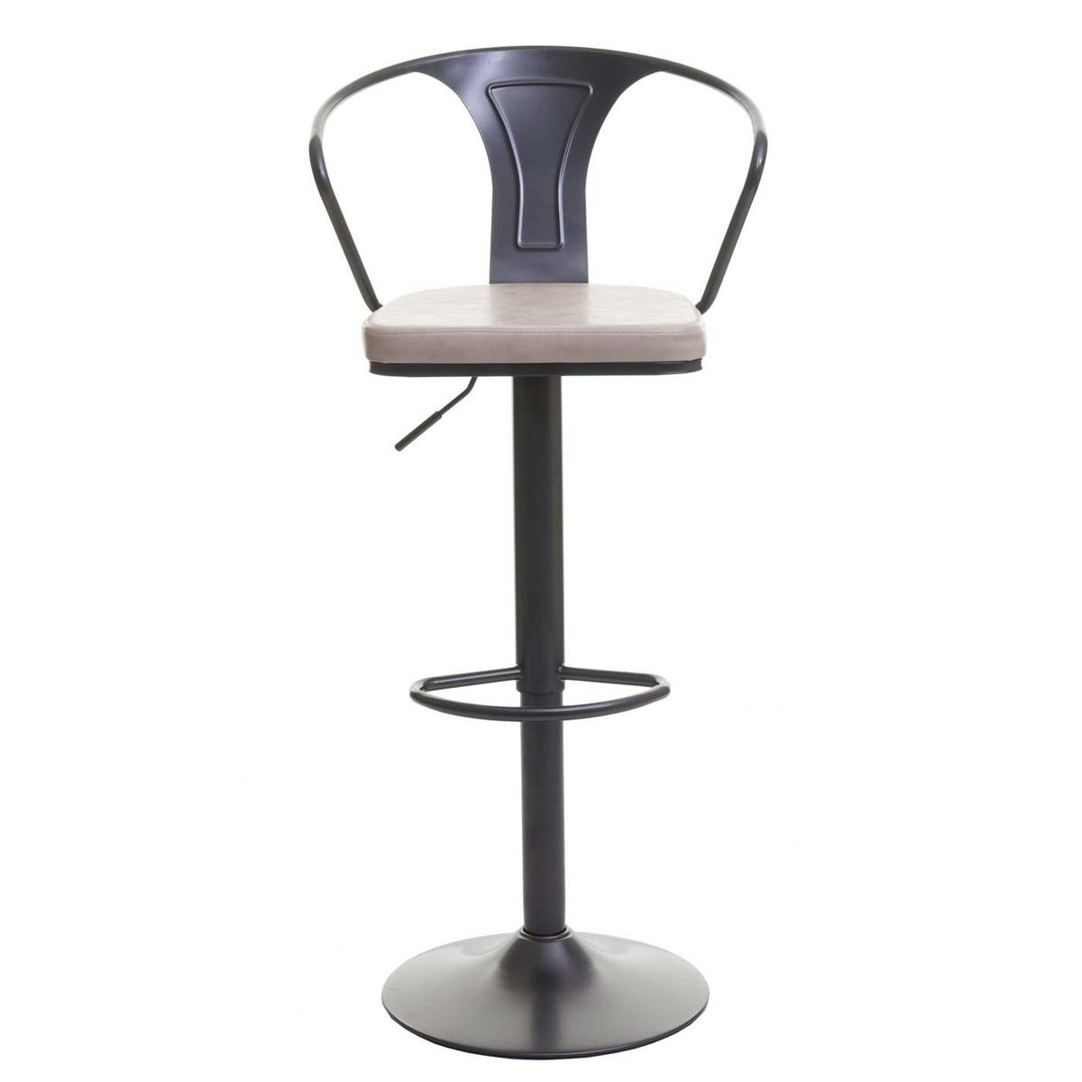 BARHOCKER H10B Schwarz, Cremeweiß 2er-Set - Schwarz/Weiß, Textil (51/108/45cm) - MCW