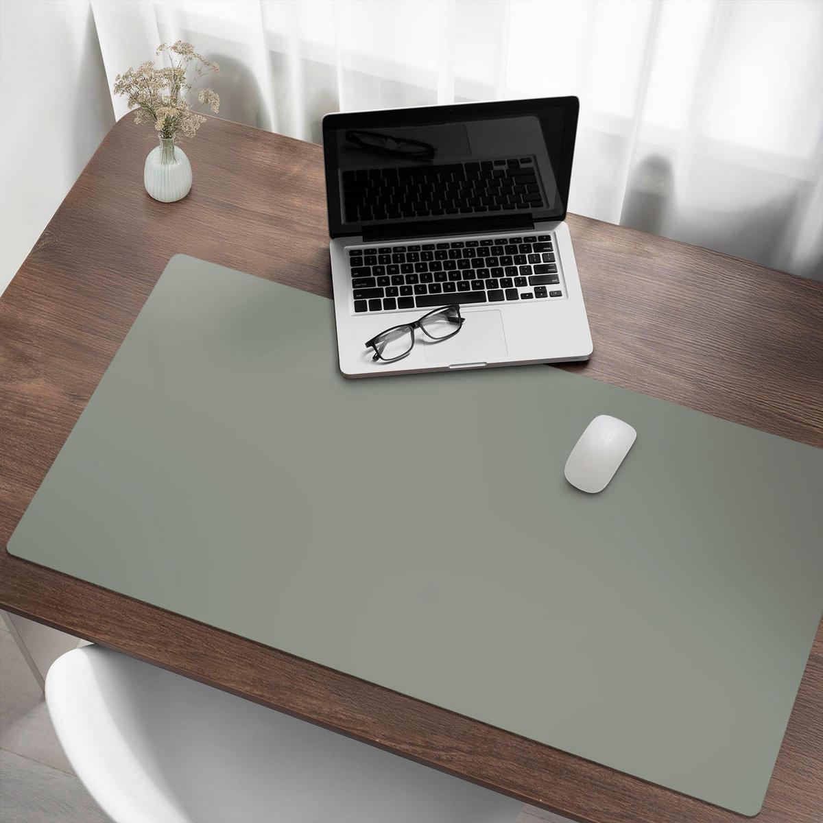 SCHREIBTISCHUNTERLAGE 120x60 cm Grün - Pastellgrün, Kunststoff (1.6/120/60cm) - Wallfluent