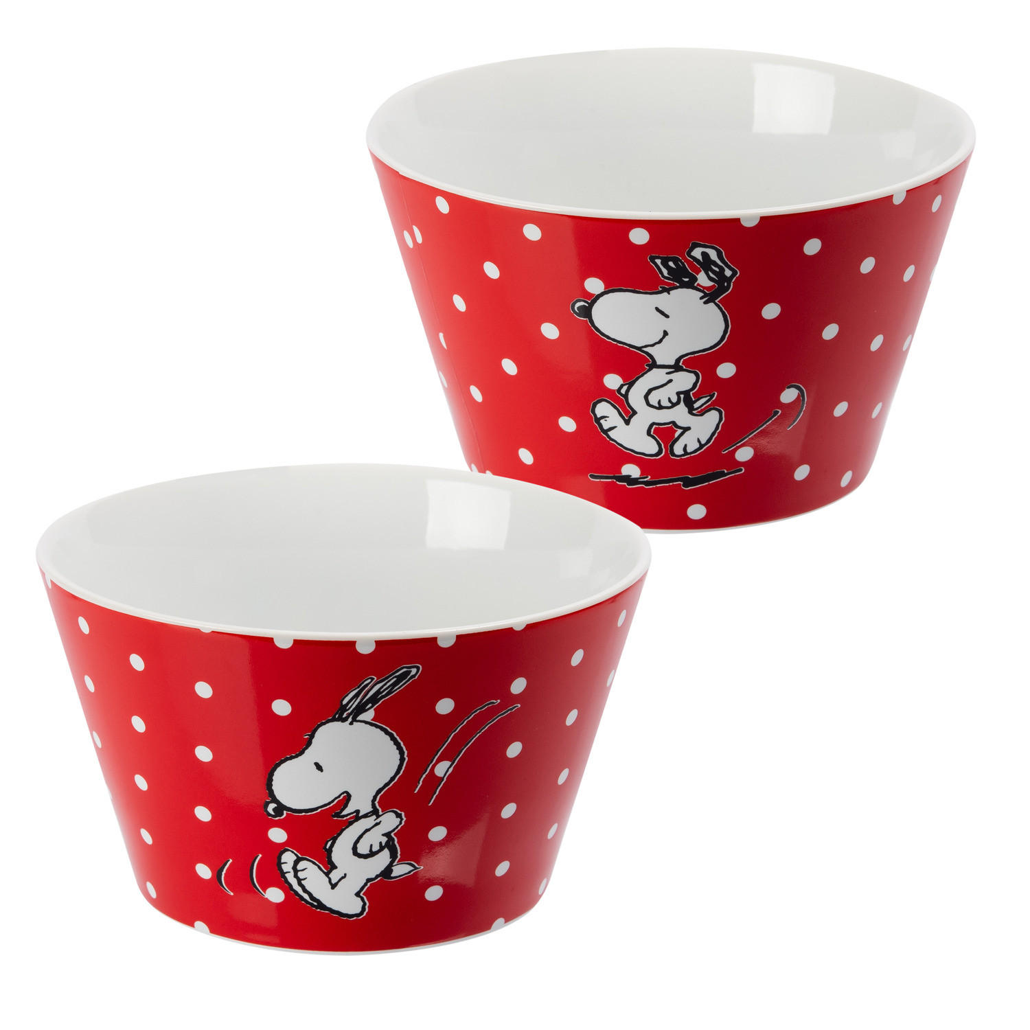 MÜSLISCHALE The Peanuts Snoopy Rot 500 ml - Rot, Keramik (14cm) - United Labels