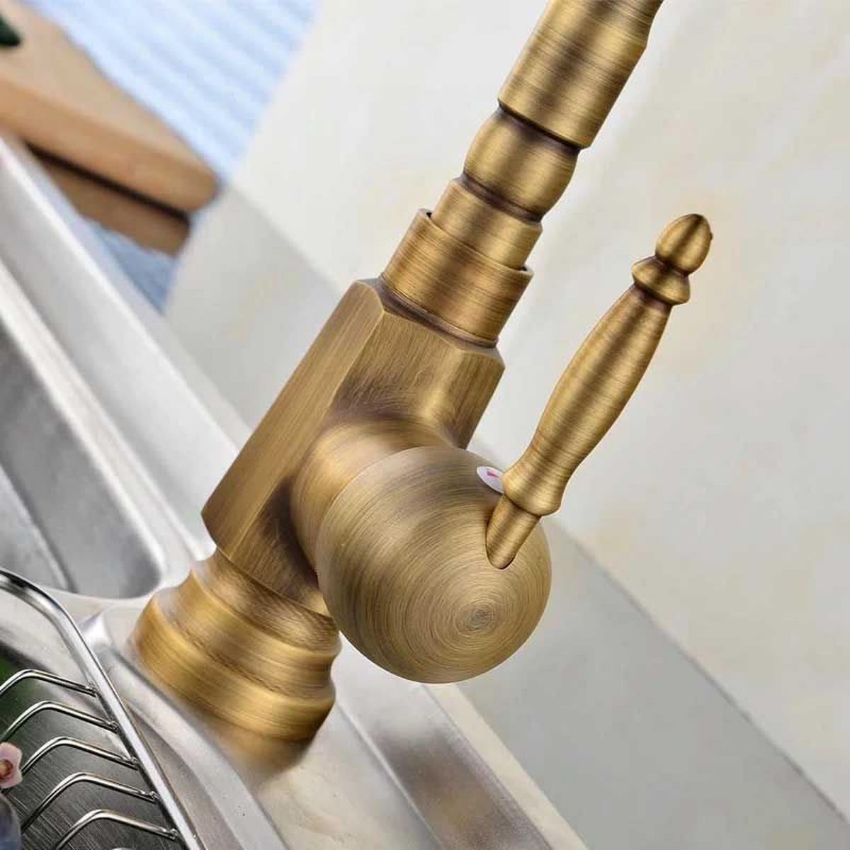 WASCHBECKENARMATUR Rea Bona Old Gold High - Goldfarben, Metall (5/28.5/25cm) - REA