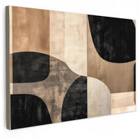 SLIKA NA PLATNU Abstraktne površine 60x40 cm - bež, tekstil (60/40cm) - MuchoWow