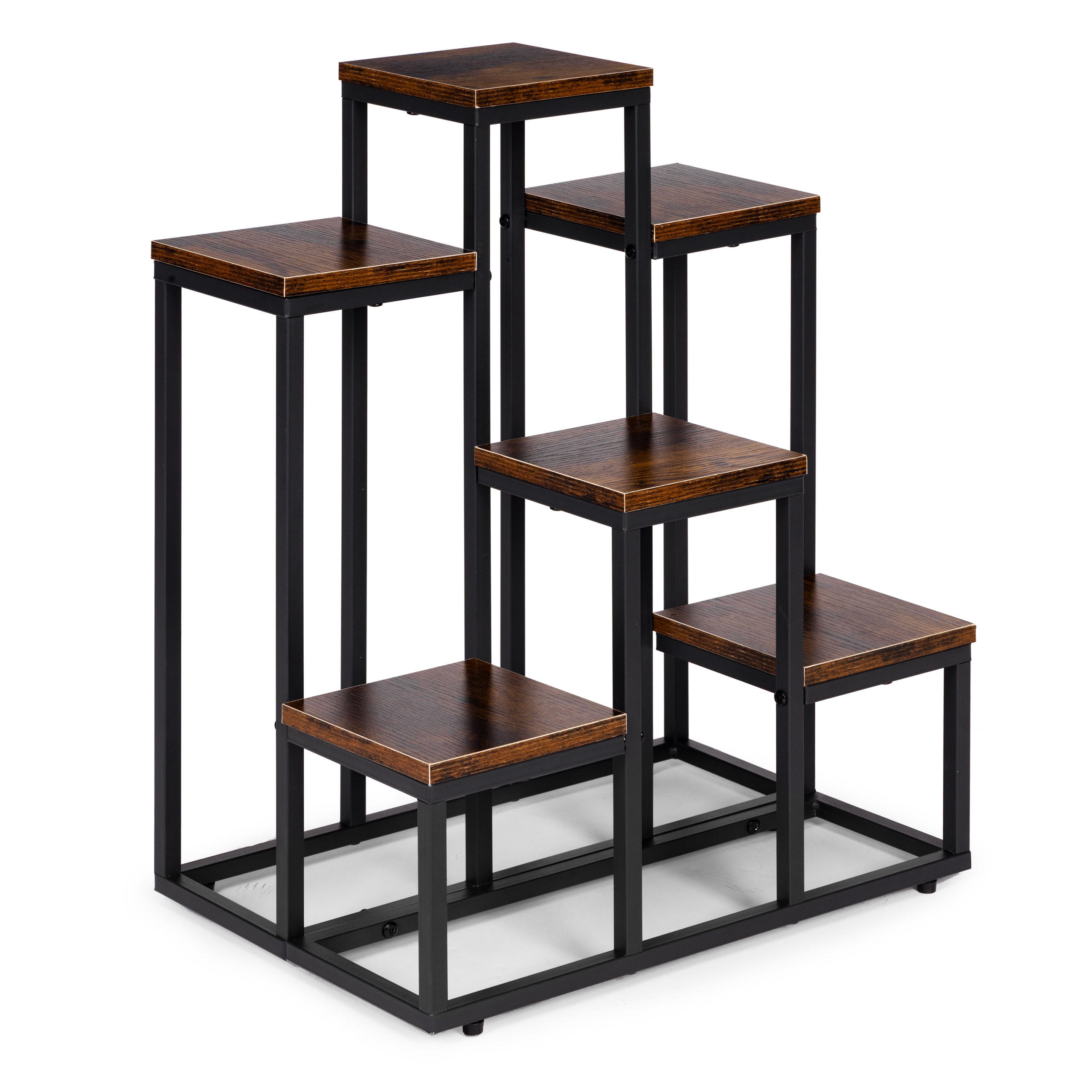 Mat-Haus Blumenständer Braun, Schwarz 52x67x34.5 cm