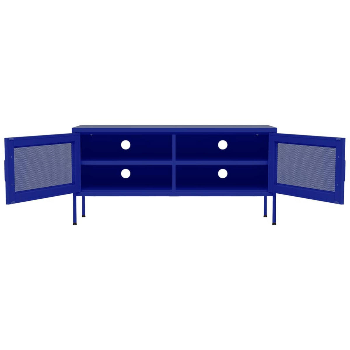 TV-SCHRANK Marineblau 105/35/50 Cm Stahl - Blau, Metall (105/50/35cm) - vidaXL