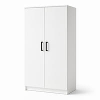 DREHTÜRENSCHRANK Tamara 90 cm, 2-türig, weiß - Weiß, Kunststoff (180/180/90cm) - Margaret Hadas24