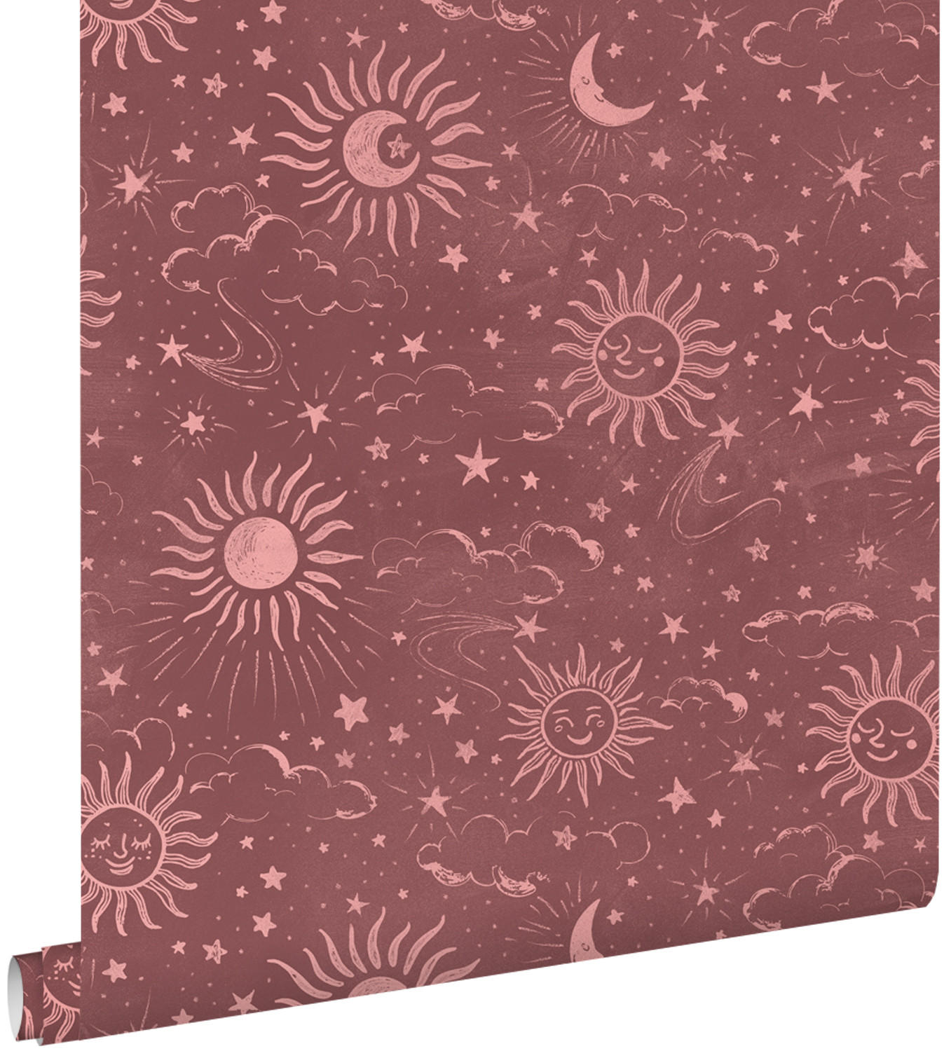 TAPETE Sternenhimmel 50 x 900 cm - Pink, Papier (50/0.1cm) - ESTAhome