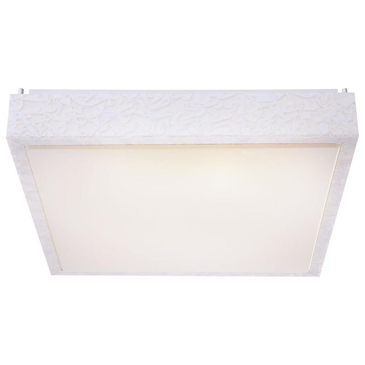 LED DECKENLEUCHTE TICO Weiß Opal - Weiß, Metall (60/60/13cm) - Globo Lighting