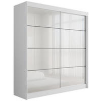 KLEIDERSCHRANK PEKA III - 200 cm - Weiß - Weiß, Holzwerkstoff (200/215/61cm) - ALTDECOR