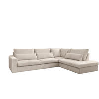ECKSOFA L-Form SVEN Stoff Poso Beige Rechts - Creme, Textil (315/245cm) - Kaiser Möbel