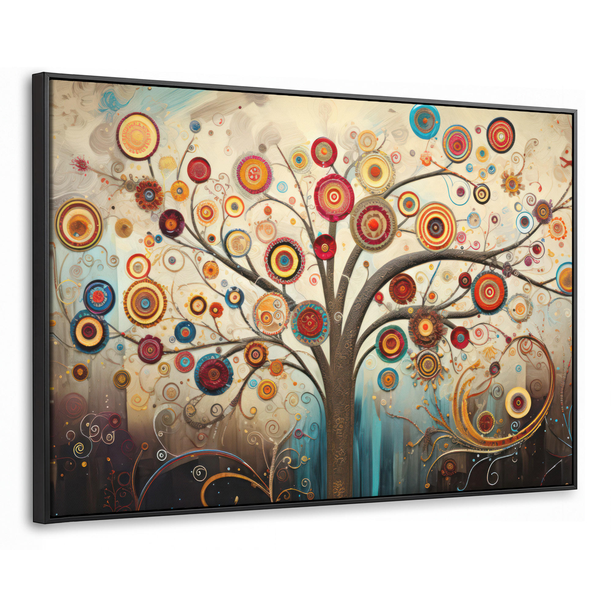 MuchoWow Leinwand Braun 140x90 cm