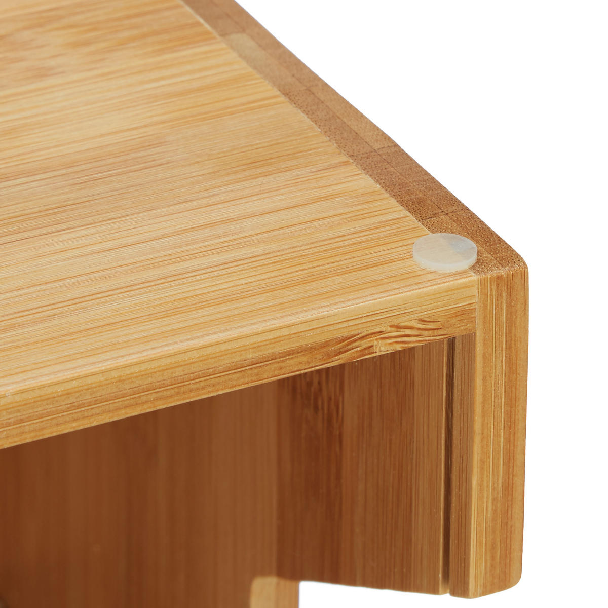 3-STUFIGER Organizer - Hellbraun, Holz (17/18/41cm) - Relaxdays