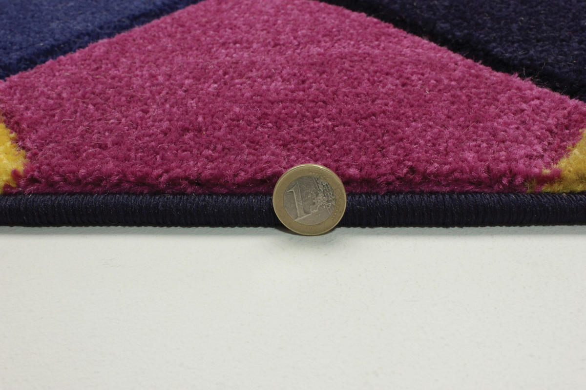 TEPPICH Bunt-Geometrisch-Design, designerstark MEON BEN, Multi 160x160 cm - Multicolor, Textil (160/160cm) - KADIMA DESIGN