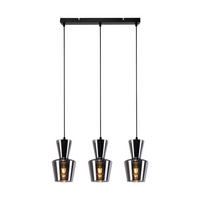HÄNGELEUCHTE Fyxxu 15.0/150.0/56.0 cm - Grau, Glas (56/15/150cm) - ZMH
