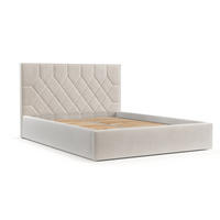 POLSTERBETT Brisa 140/200 cm Creme im Paros Stoff - Creme/Schwarz, Holz/Holzwerkstoff (140/200cm) - AltaBeds