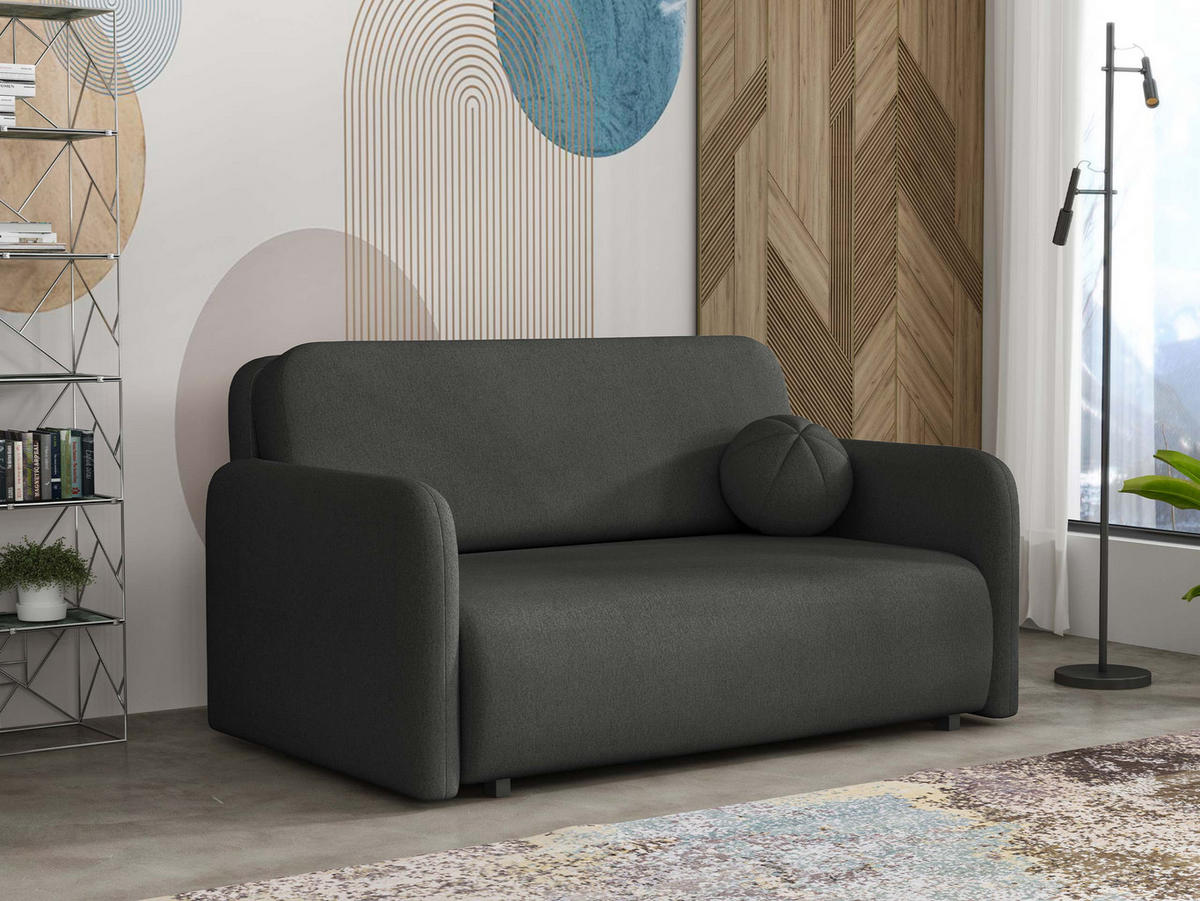 SCHLAFSOFA Viva Sun III - Schwarz, Holz/Textil (150/85/103cm) - MIRJAN24
