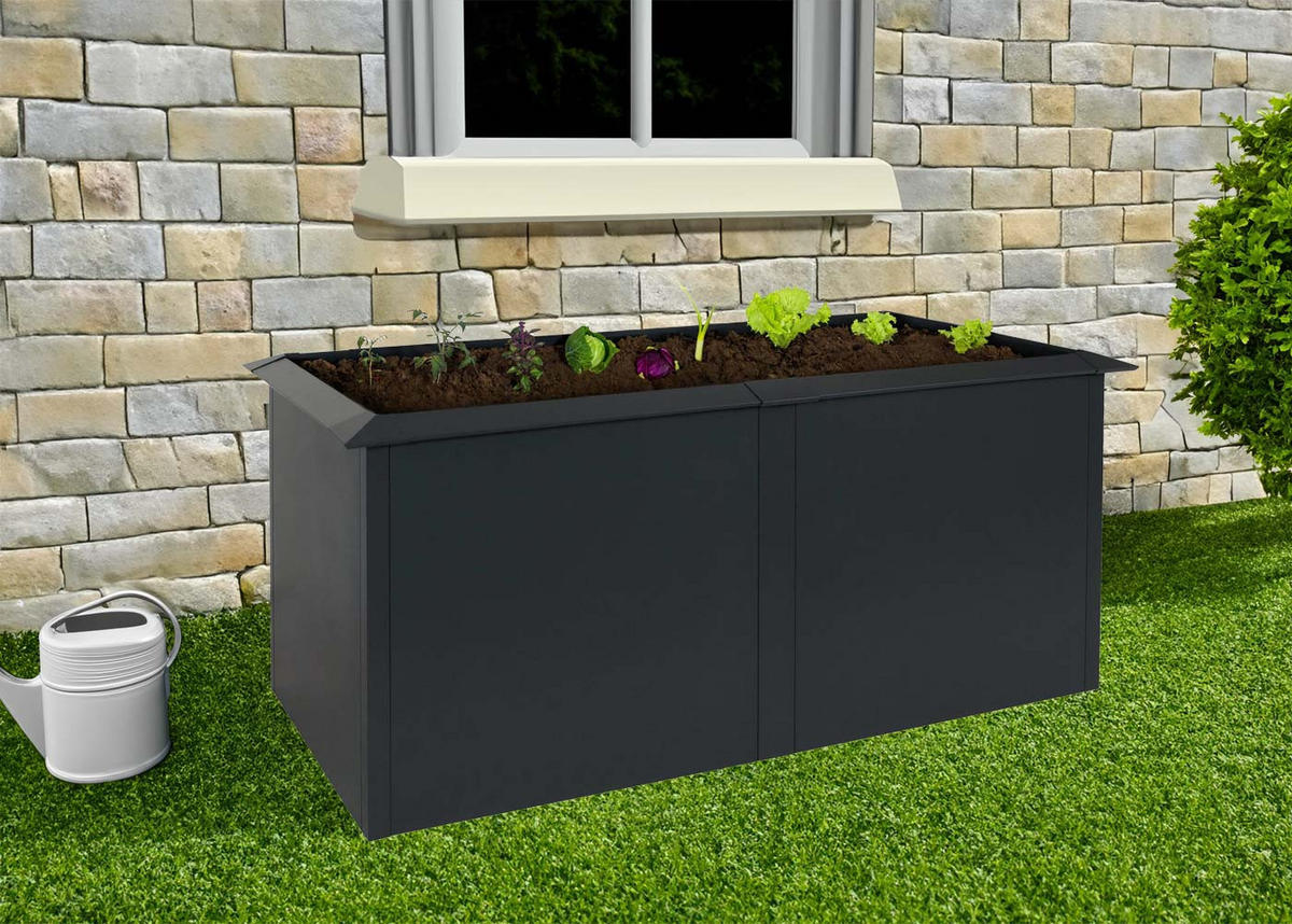 HOCHBEET Anthrazit - Anthrazit, Metall (170/78/90cm) - MCW