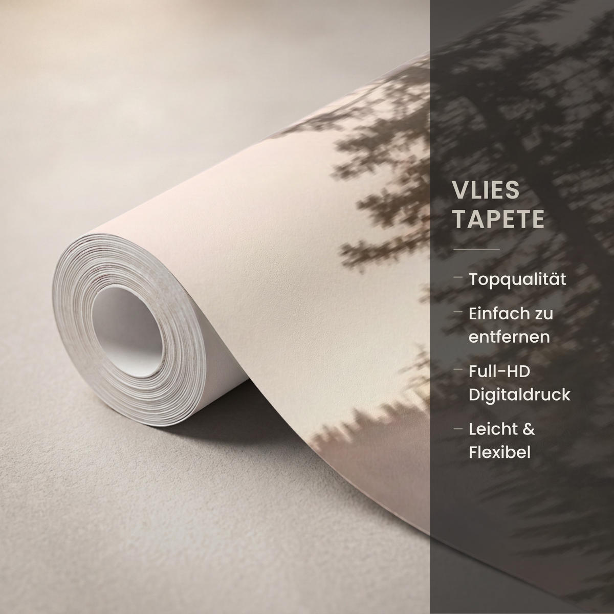 TAPETE - Berge - Wasser - Bäume - 500x260 cm - Multicolor, Papier (500/260cm) - OnlyWow