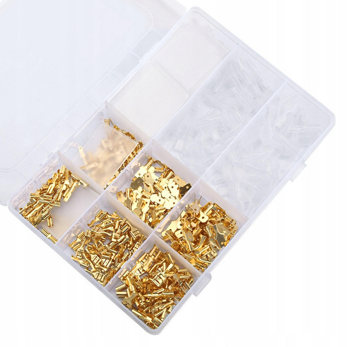STECKVERBINDER Universal 450-tlg. Set, Flachstecker 2,8/4,8/6,3, isoliert, mit Hülse, Kunststoffetui - Multicolor, Kunststoff/Metall (10/10/10cm)