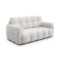 SOFA MELLOW 2,5-Sitzer, creme - Creme/Schwarz, Holz/Textil (183/87/98cm) - Courtois Laville