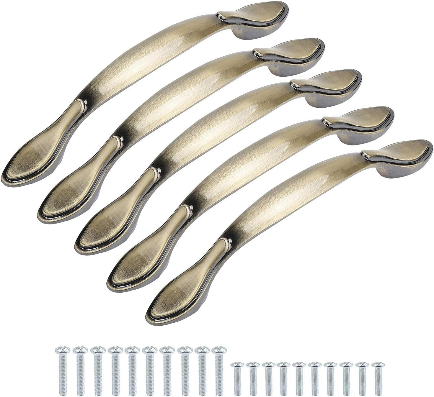 MÖBELGRIFF Grün Bronze 10er-Set 96 mm - Orange, Metall (0.13/2/0.98cm)
