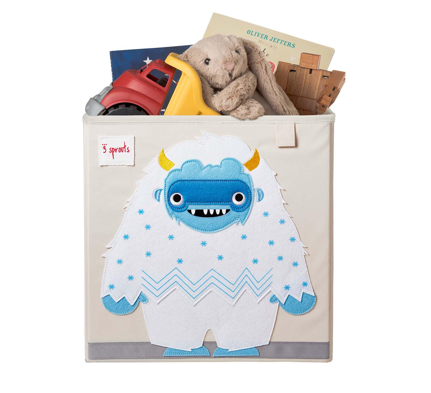 AUFBEWAHRUNGSBOX Yeti 33x33x33cm - Naturfarben, Textil (33/33cm) - 3Sprouts