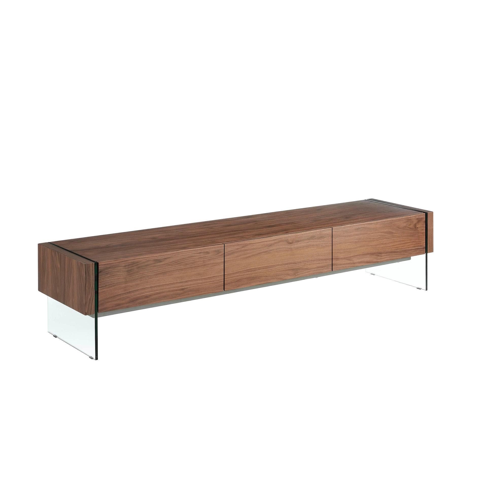 Angel Cerda Tv-Element Transparent, Walnuss 188x39x45 cm