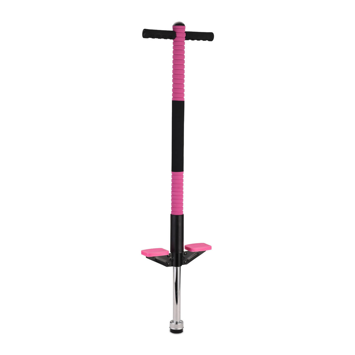 POGO-STICK - Rosa, Kunststoff/Textil (24/6cm) - Relaxdays