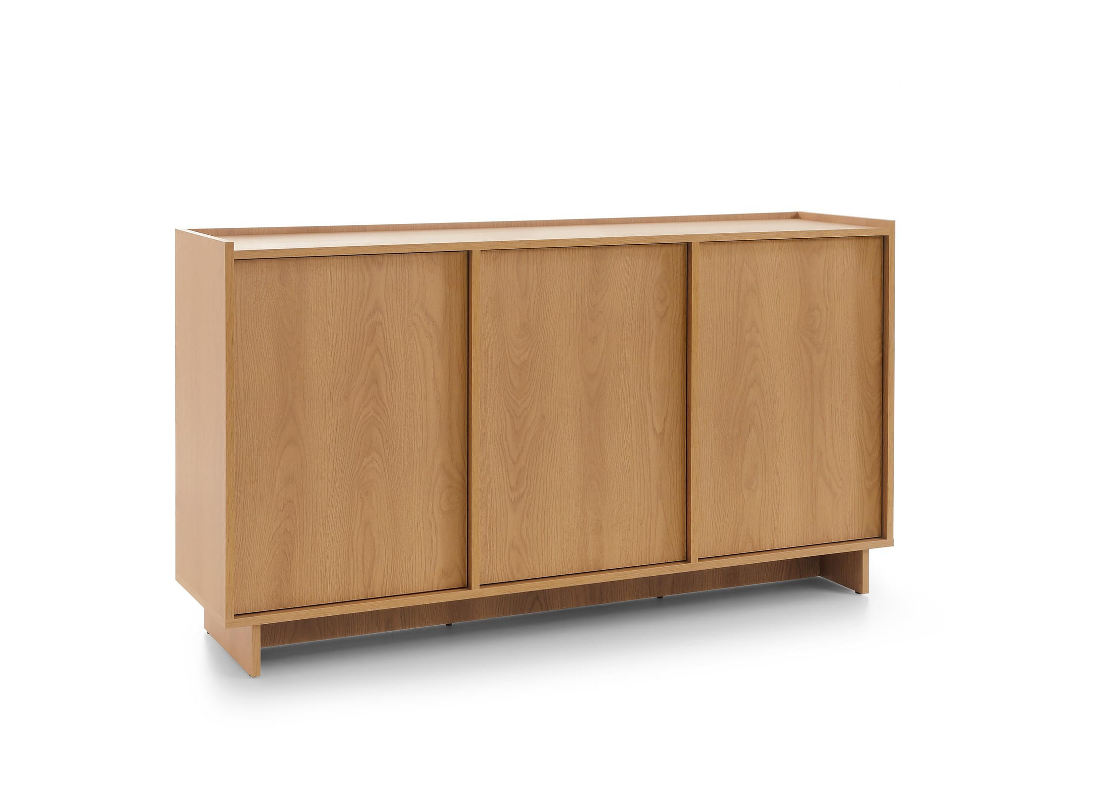 KOMMODE ZENITH 147/82/39cm mit Schubladen 3 Türen Braun - Braun, Holzwerkstoff (147/82/39cm) - MASSENO