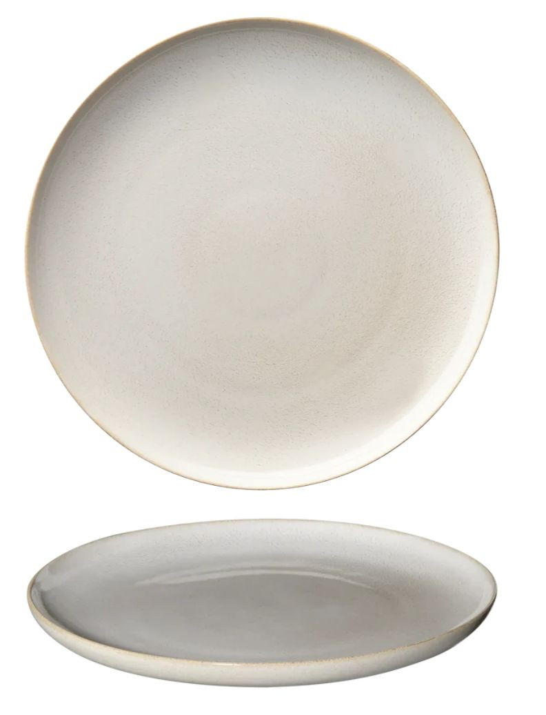 ASA Selection Frühstücksteller / Dessertteller Saisons Sand ø 21 cm - 4 Stück - Creme, Keramik (1/2/1cm)