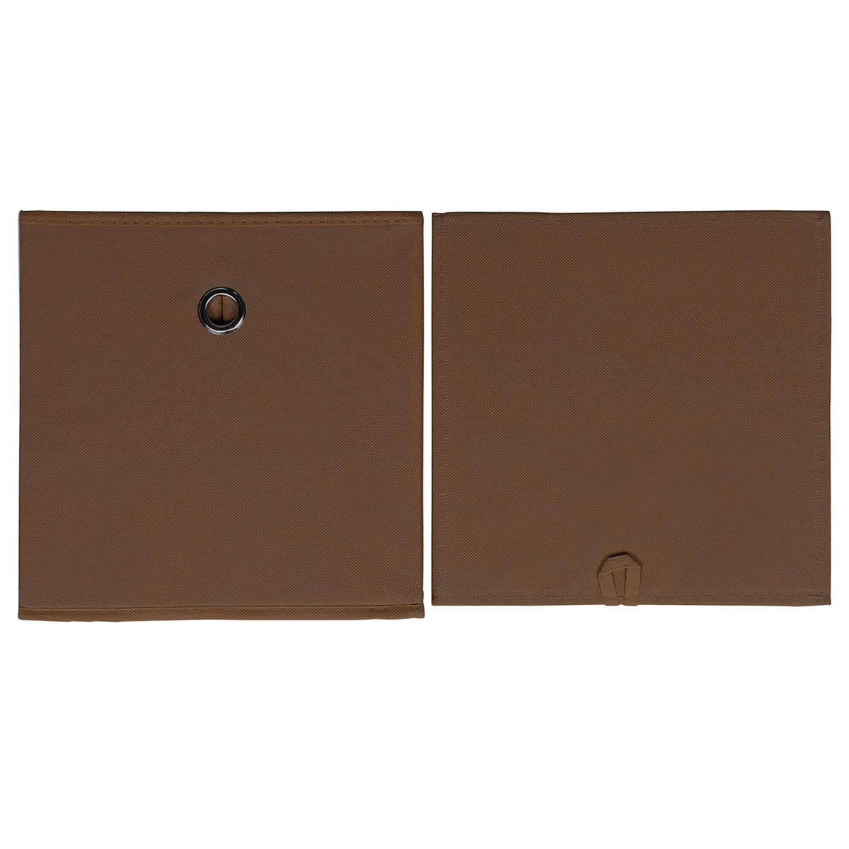 FALTBOX ELA 2ER-SET - Braun, Textil (27/27/27cm) - IDIMEX